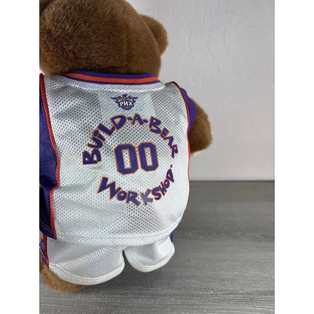 Build-A-Bear Phoenix Suns NBA Basketball Teddy Bear Plush Brown Purple 00 Jersey